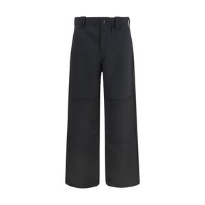 Kenzo Black Wool Oves Aries Chino Men's Pants
